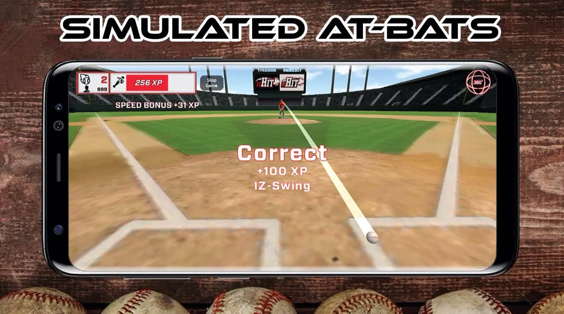 Tangkapan layar uHIT Baseball