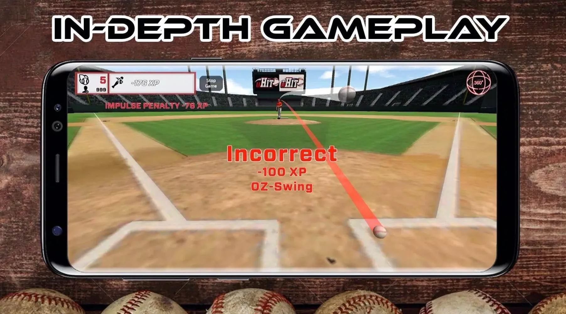 Tangkapan layar uHIT Baseball