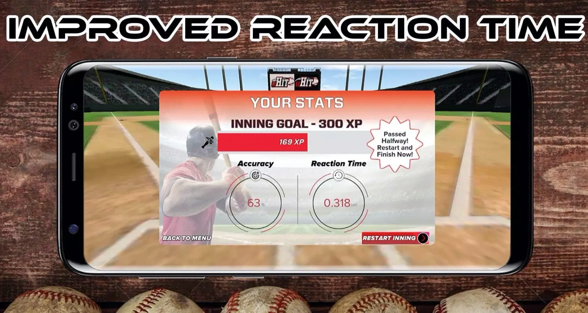 Tangkapan layar uHIT Baseball