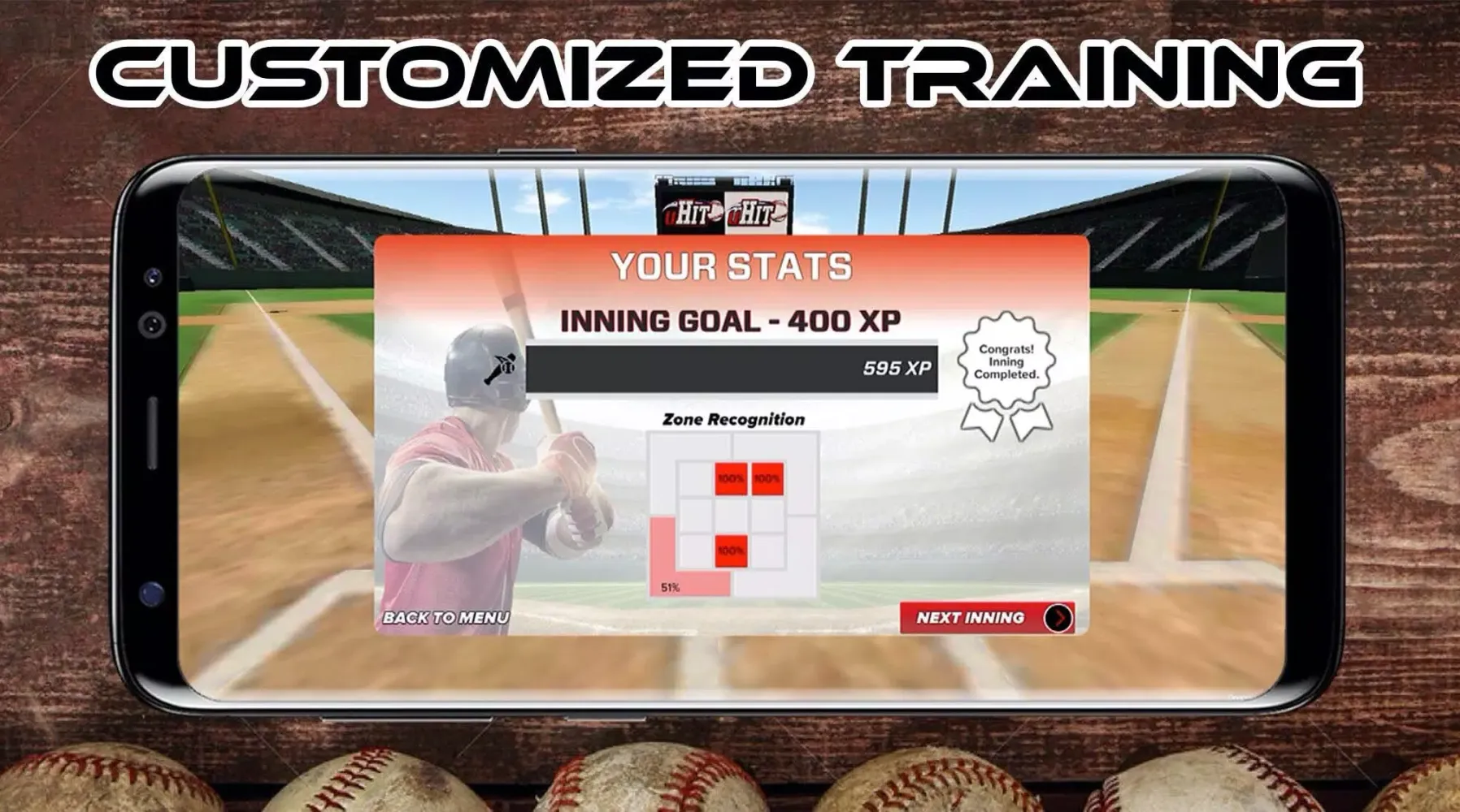 Tangkapan layar uHIT Baseball