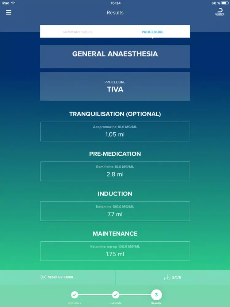 Equine Anaesthesia iPad  스크린샷