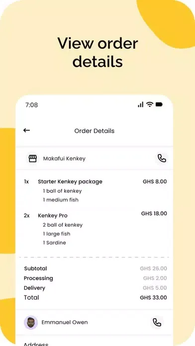 Campus Eats Courier Screenshots