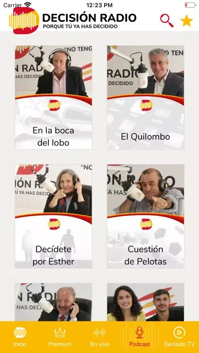 Capturas de tela do Decisión Radio