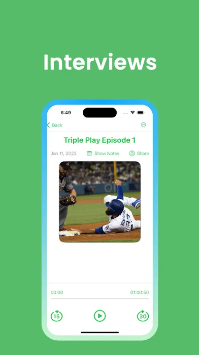 Captures d'écran de Triple Play Podcast