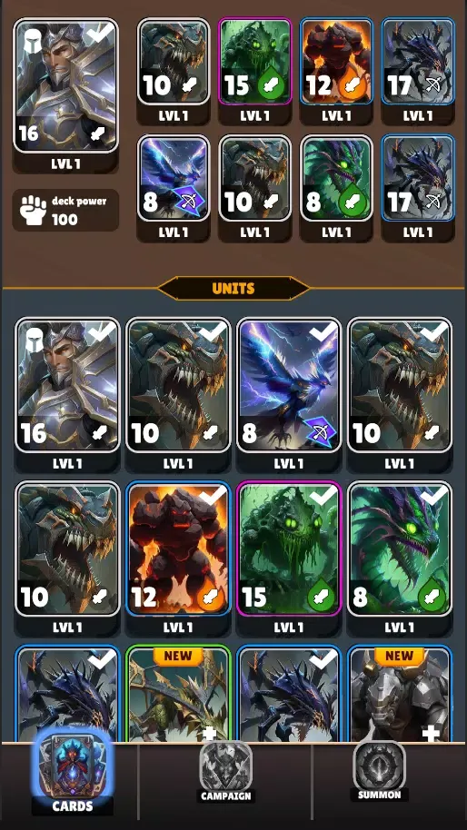 Mighty Deck: Collect Cards CCG Screenshots