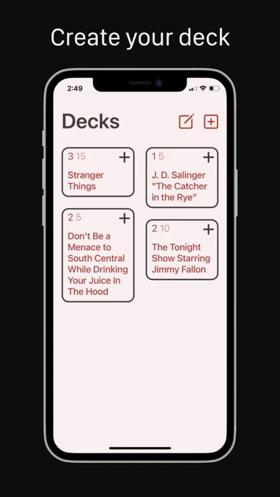 Decks! Screenshots