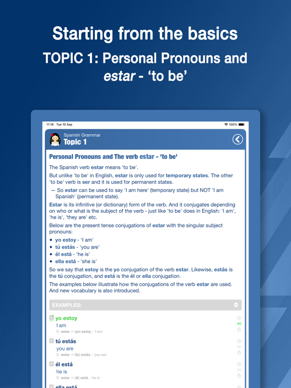 Screenshot di Bootstrap Spanish Grammar iPad 