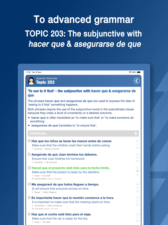 Screenshot di Bootstrap Spanish Grammar iPad 