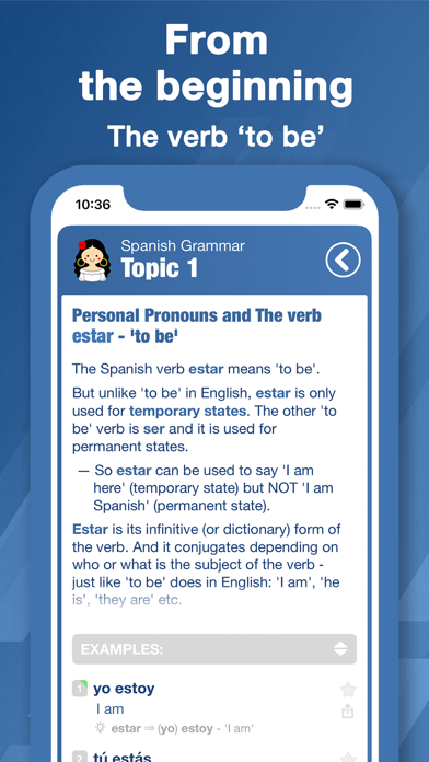 Screenshot di Bootstrap Spanish Grammar
