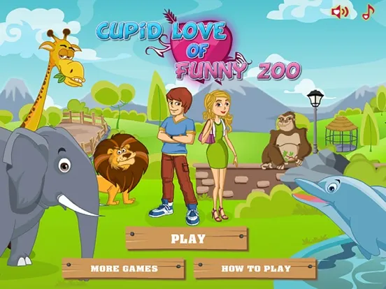 Tangkapan layar Cupid Love of Funny Zoo - Cupid's Arrow Shooter iPad 