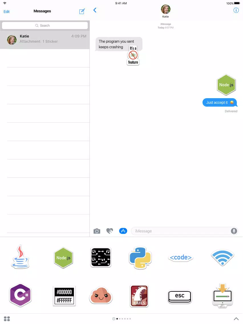 Capturas de tela do Devmoji iPad 