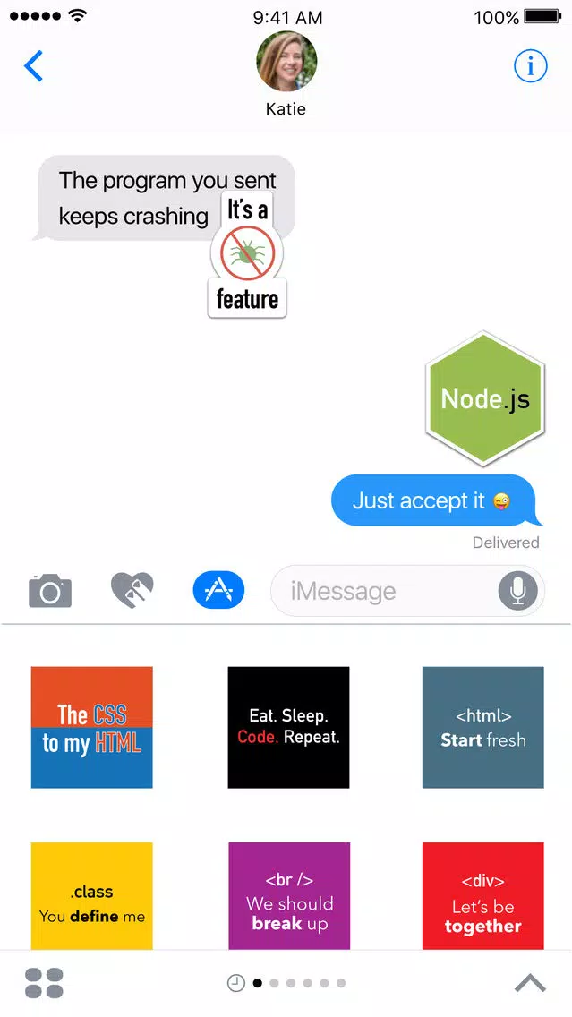 Capturas de tela do Devmoji