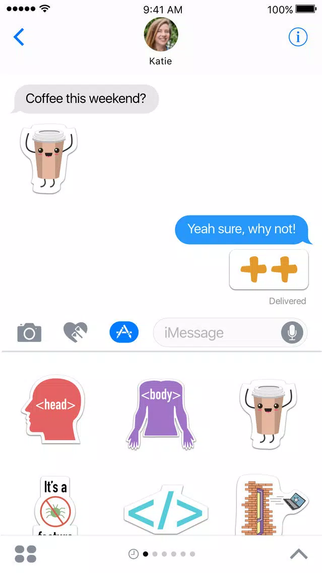 Capturas de tela do Devmoji