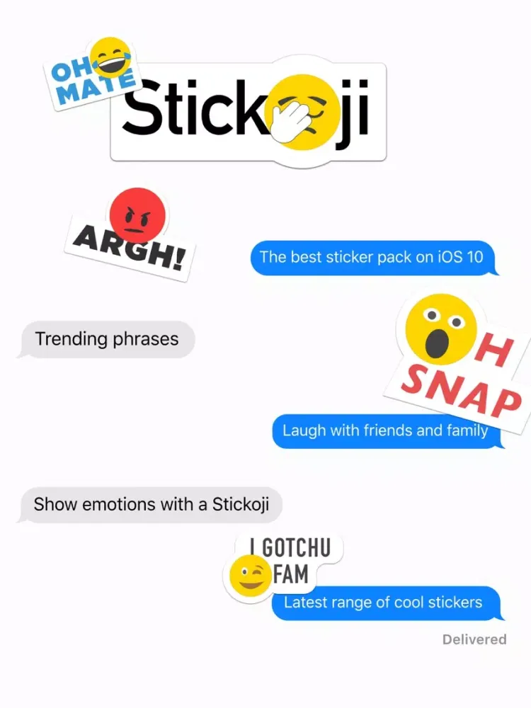 ภาพหน้าจอของ Stickoji iPad 