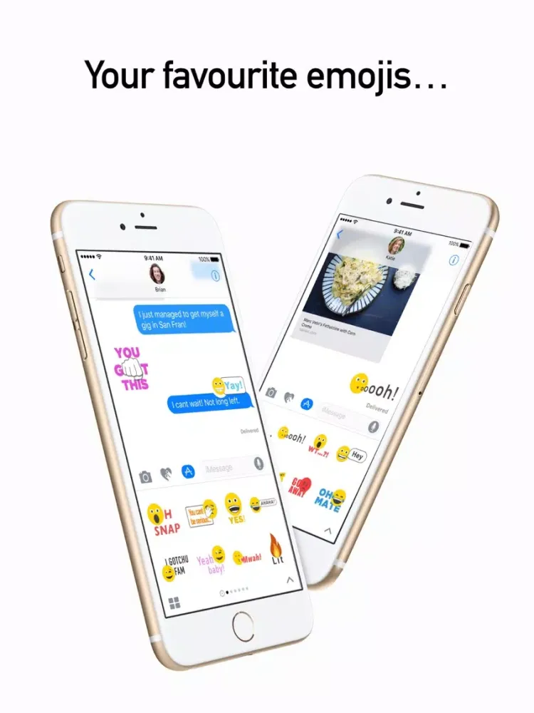ภาพหน้าจอของ Stickoji iPad 