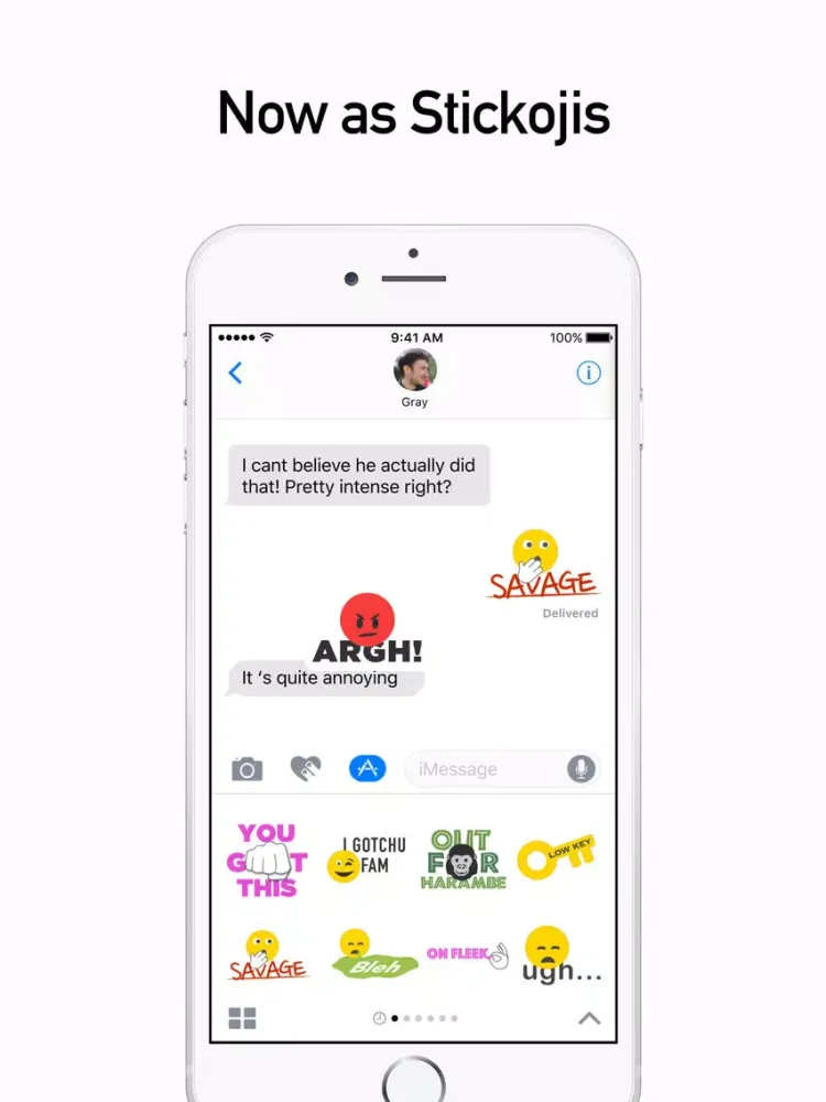 ภาพหน้าจอของ Stickoji iPad 