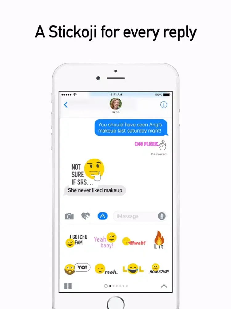ภาพหน้าจอของ Stickoji iPad 
