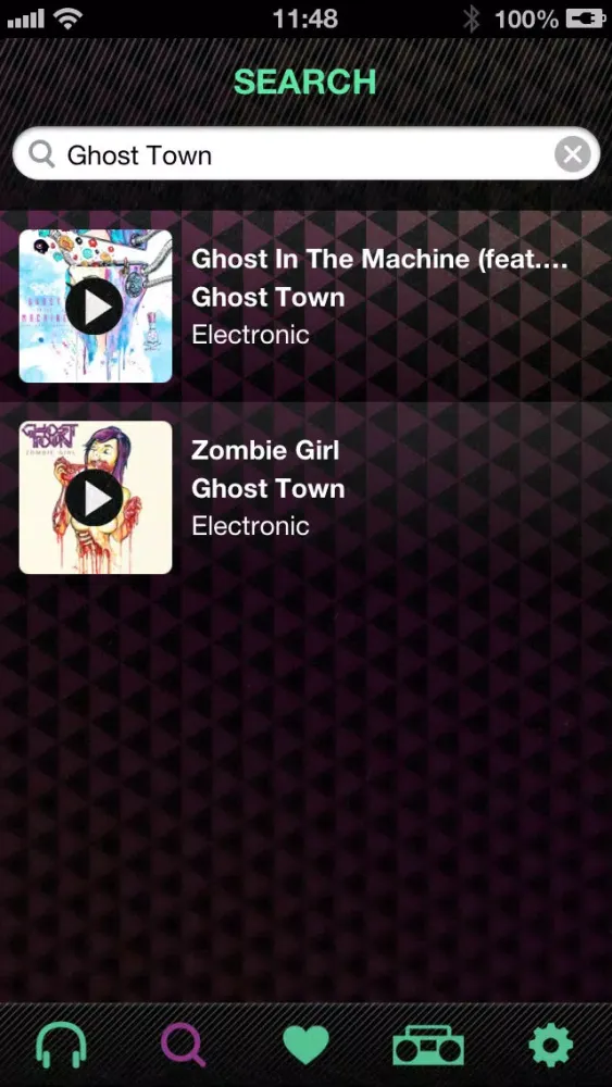 Tangkapan layar Remixes