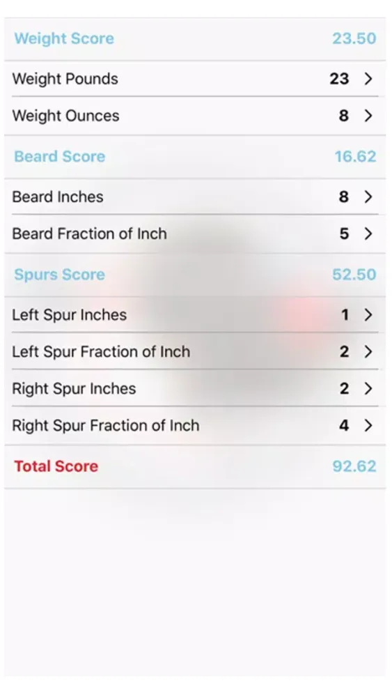 Capturas de pantalla de Turkey Score Calculator Turkey Hunting App