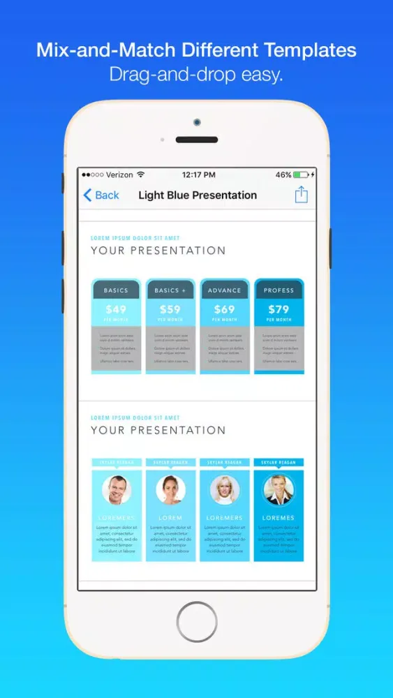 Business Templates for Keynote Screenshots