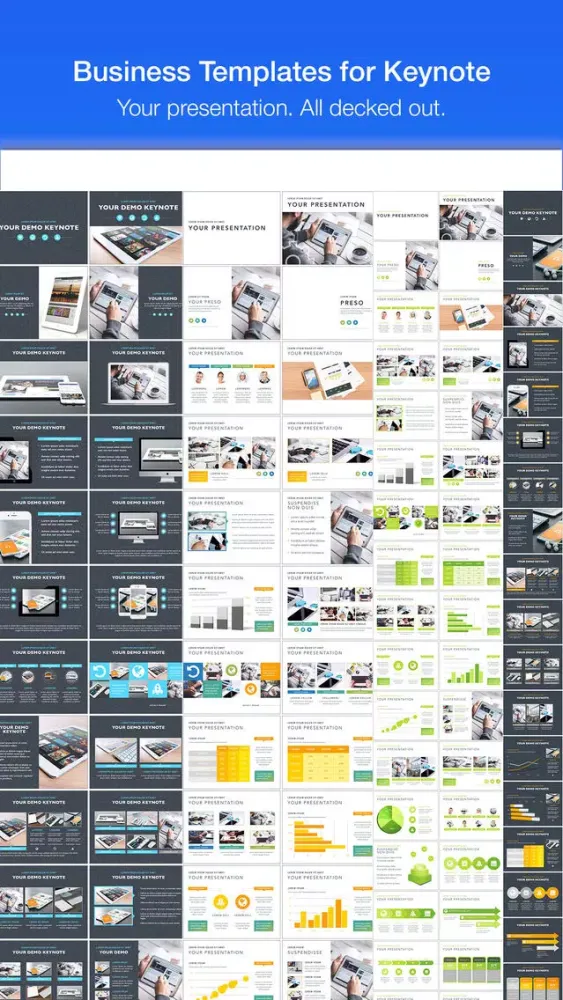 Business Templates for Keynote Screenshots