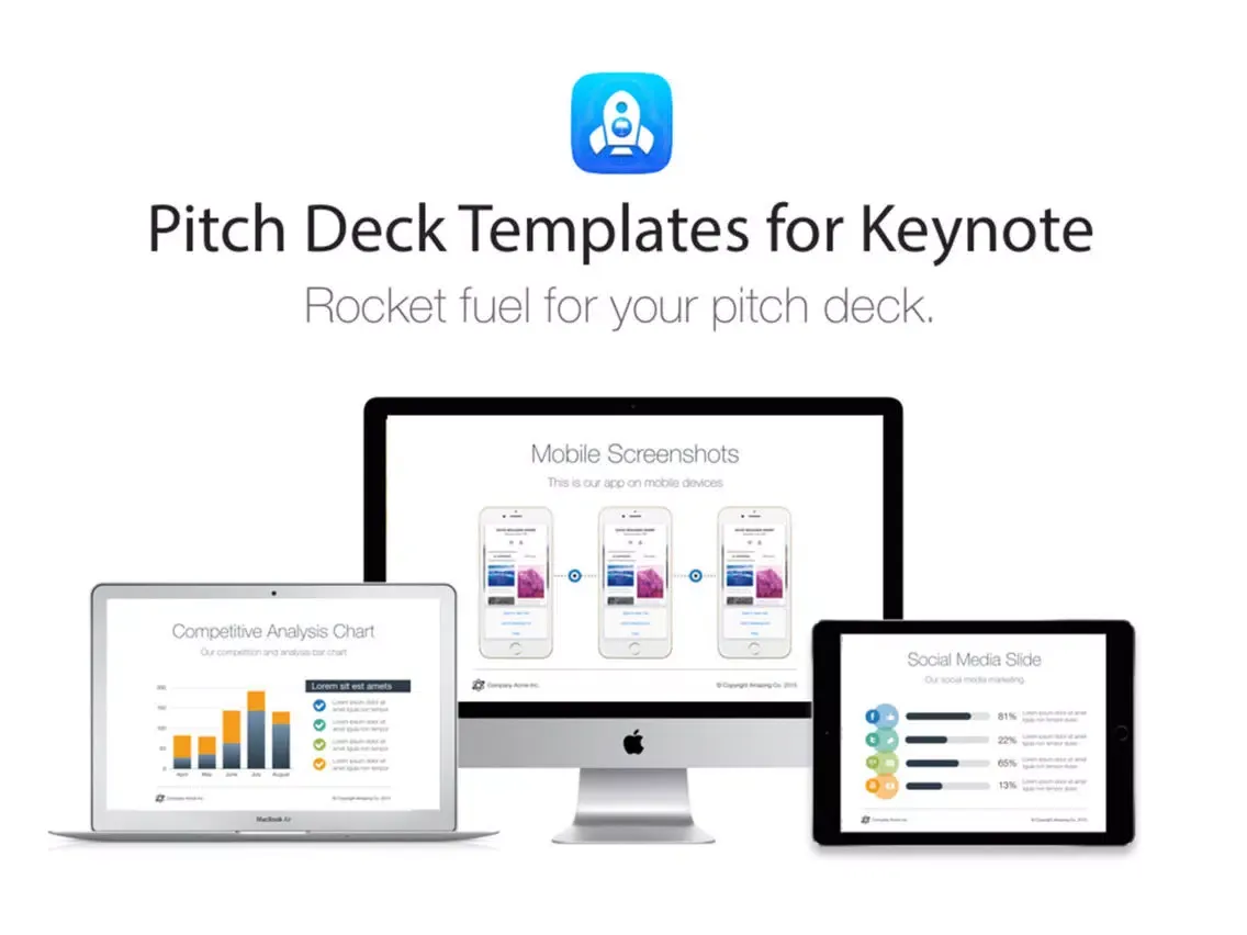 Zrzuty ekranu Pitch Deck Templates for Keynote iPad 