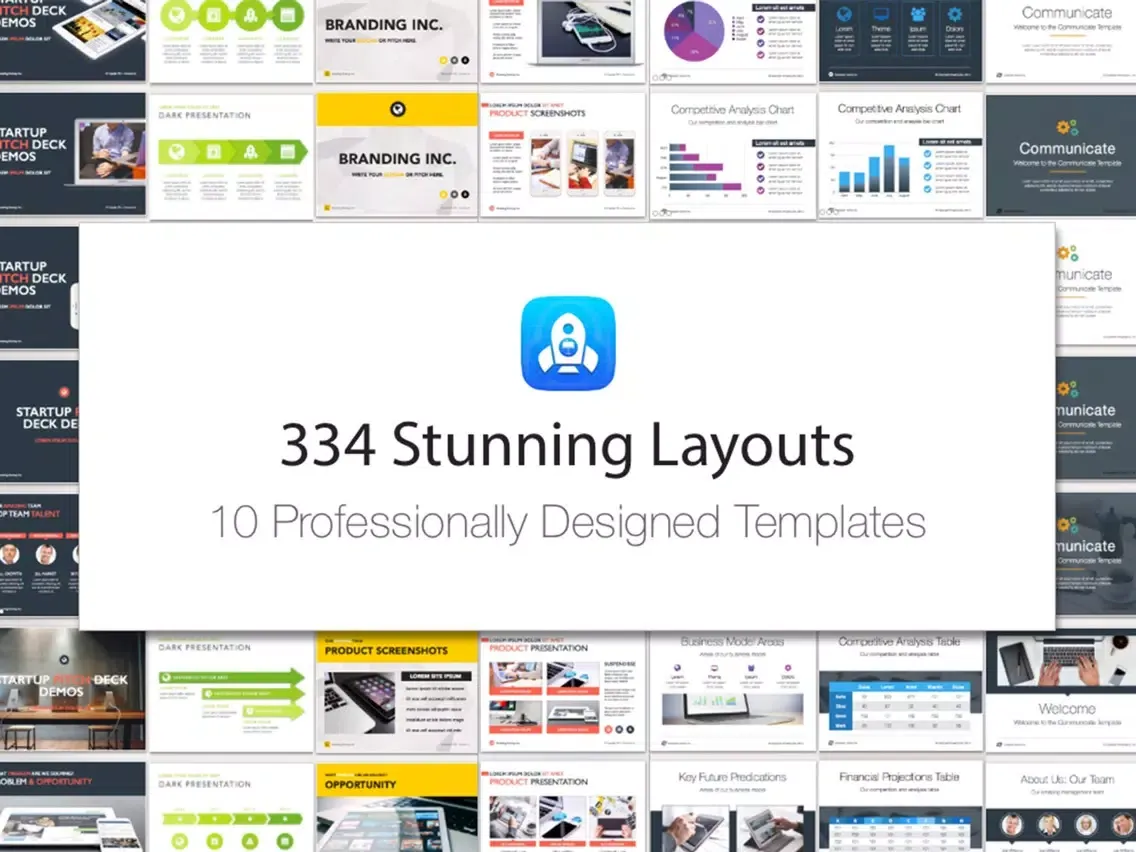 Zrzuty ekranu Pitch Deck Templates for Keynote iPad 