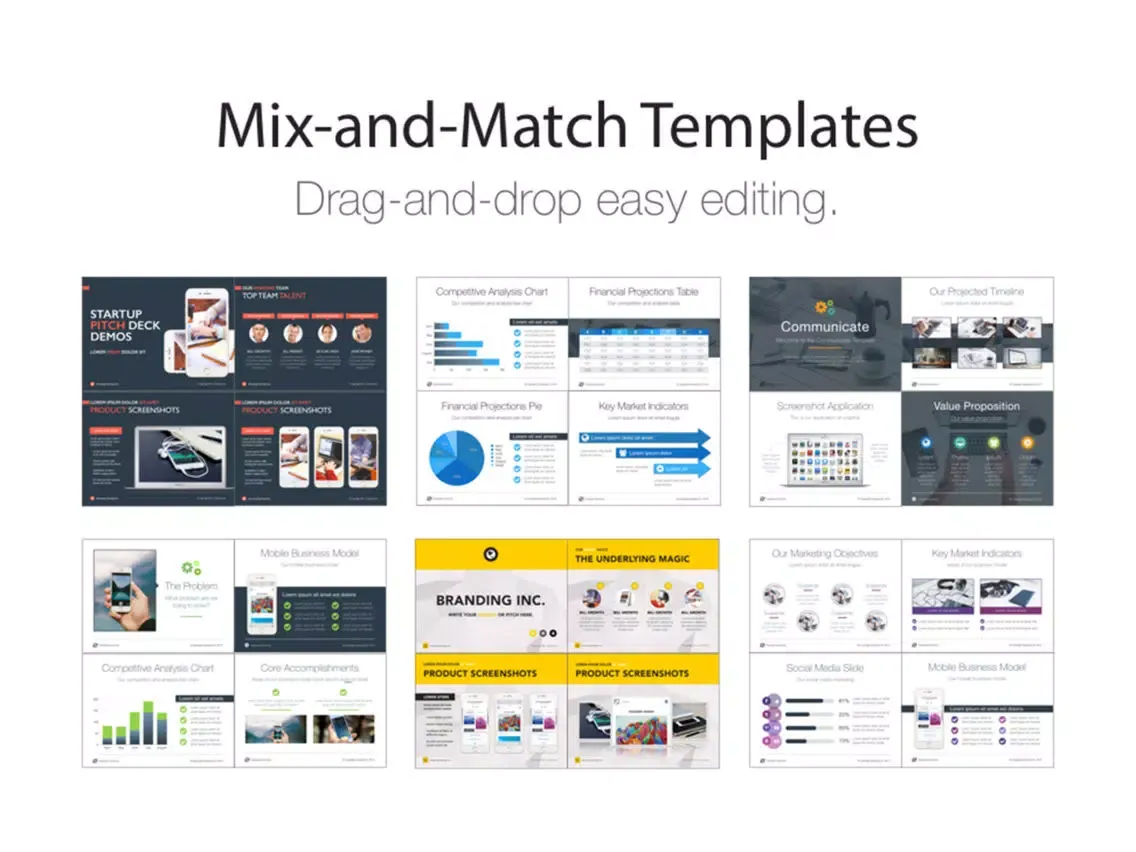 Zrzuty ekranu Pitch Deck Templates for Keynote iPad 