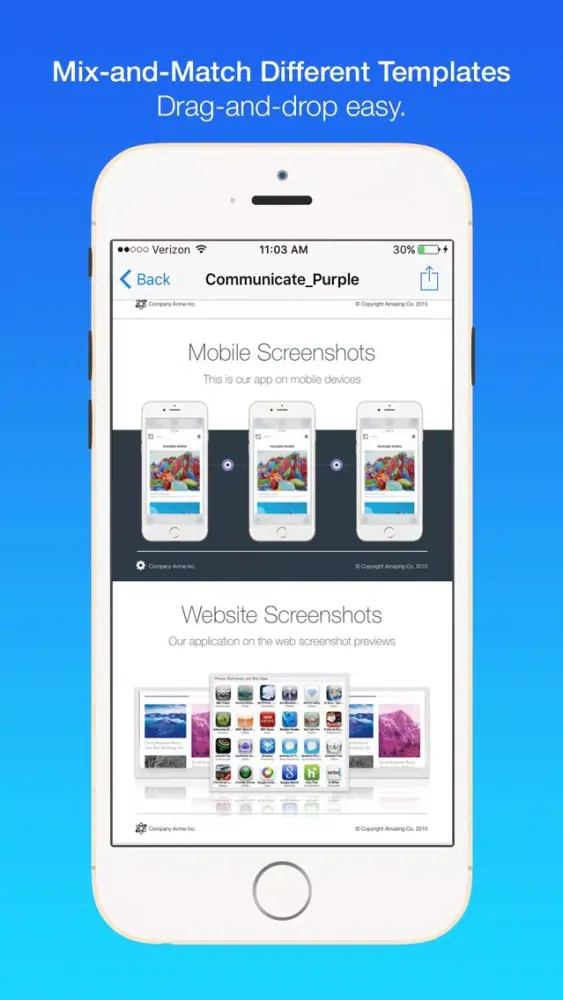 Zrzuty ekranu Pitch Deck Templates for Keynote