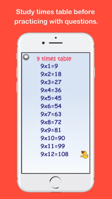 Learn Elementary Times Table 스크린샷