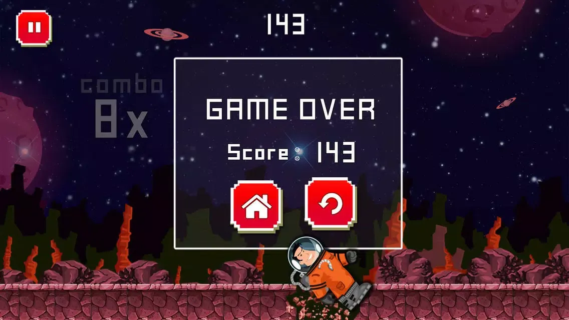 Astro Jump Mars Mission : Red Planet Fiction Star Warrior 스크린샷