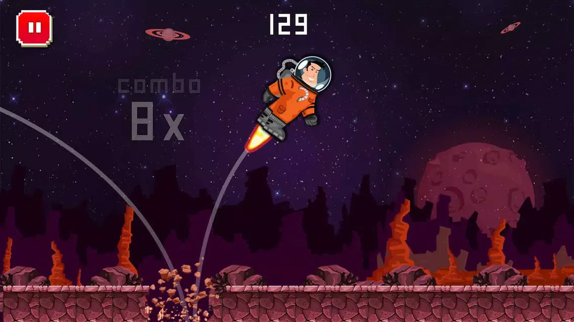 Astro Jump Mars Mission : Red Planet Fiction Star Warrior 스크린샷