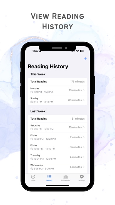Tangkapan skrin ReadingClock: Track Progress