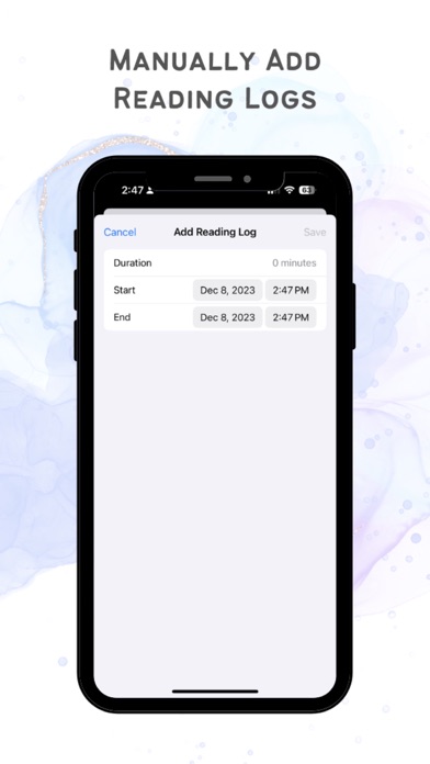 Tangkapan skrin ReadingClock: Track Progress