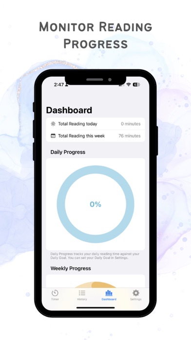 Tangkapan skrin ReadingClock: Track Progress