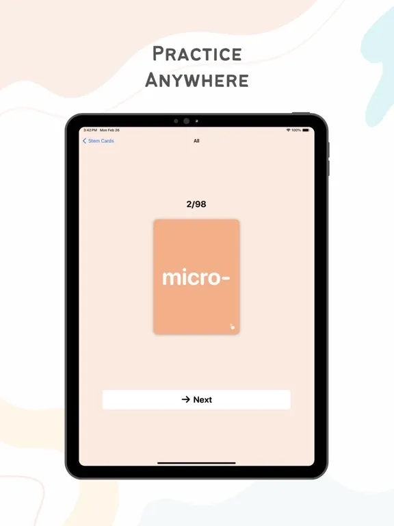 Capturas de pantalla de Stem Cards: Learn Words Faster iPad 