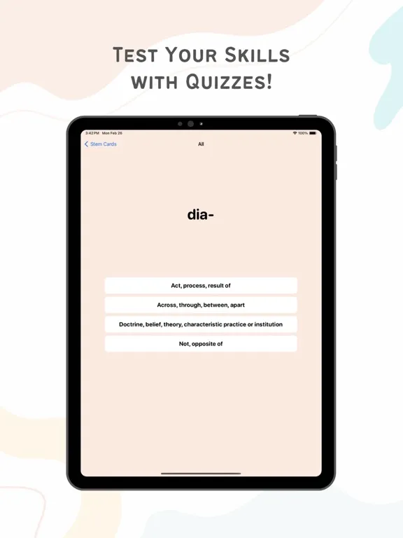 Capturas de pantalla de Stem Cards: Learn Words Faster iPad 