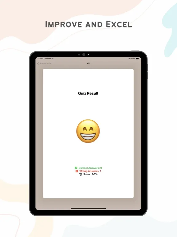 Capturas de pantalla de Stem Cards: Learn Words Faster iPad 