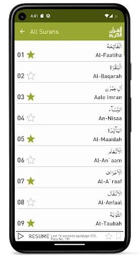 Quraan-E-Karim  (15 Lines)应用截图