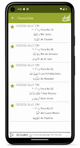 Quraan-E-Karim  (15 Lines)应用截图