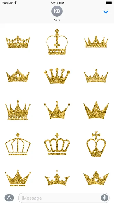 Golden Crown Stickers应用截图