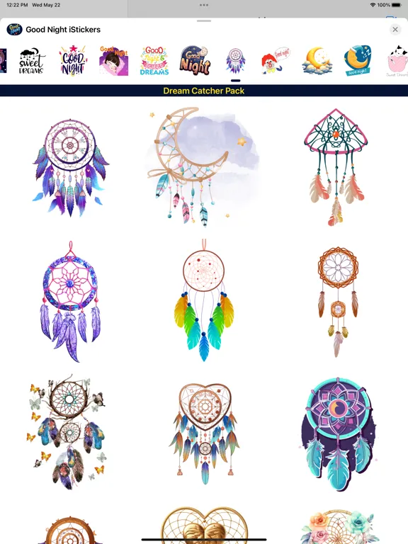 Good Night iStickers iPad 应用截图