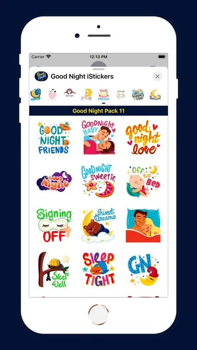 Good Night iStickers应用截图