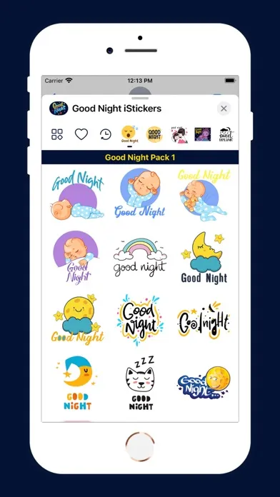 Good Night iStickers应用截图