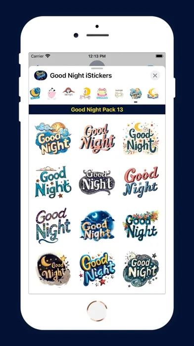 Good Night iStickers应用截图