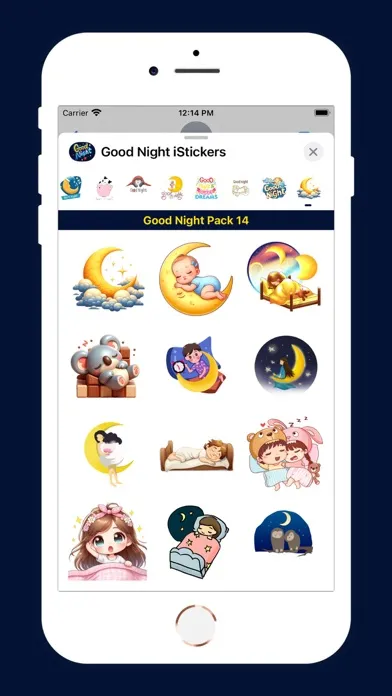 Good Night iStickers应用截图