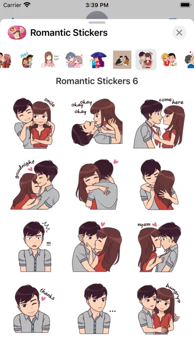 Animated Romantic Stickers ! স্ক্রিনশট
