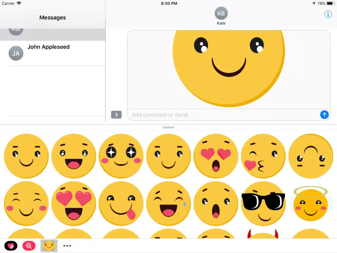 Capturas de pantalla de Hugemoji iPad 