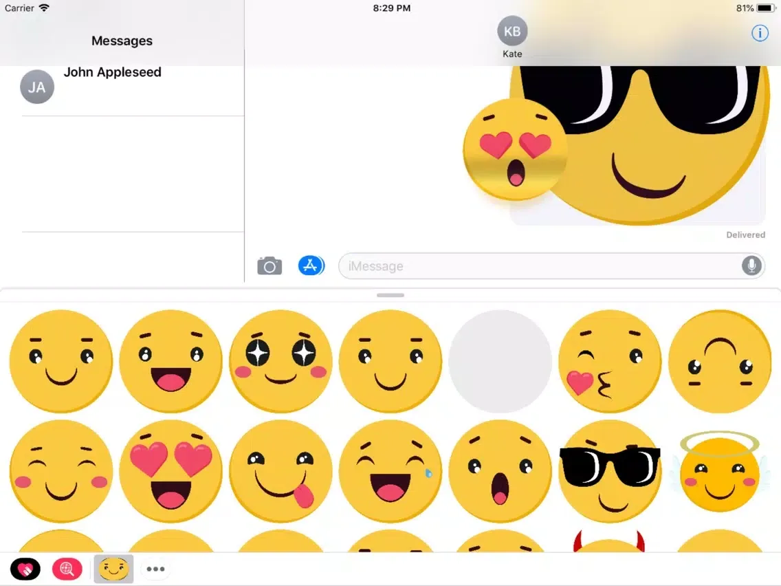 Capturas de pantalla de Hugemoji iPad 