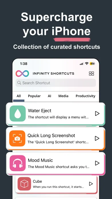 ภาพหน้าจอของ Shortcuts for Action Button 15